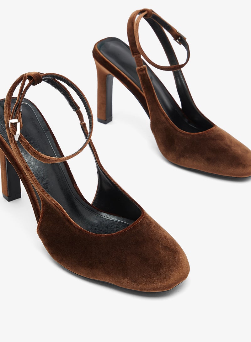 Ginger Monk Shoes With Block Mid Heel - Image 4